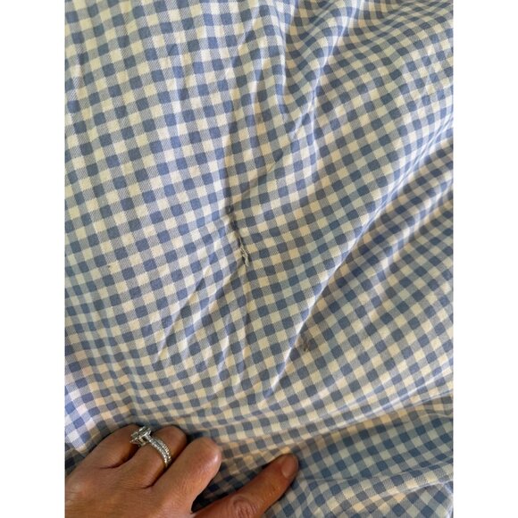 Vtg Ralph Lauren LRL Queen cotton Comforter Floral Peony Gingham Reversible read - Picture 7 of 16